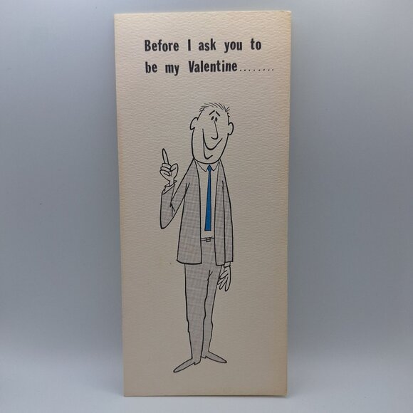 Hallmark Vintage Valentine Greeting Card Contemporary Design Humor Collectible - Picture 1 of 9